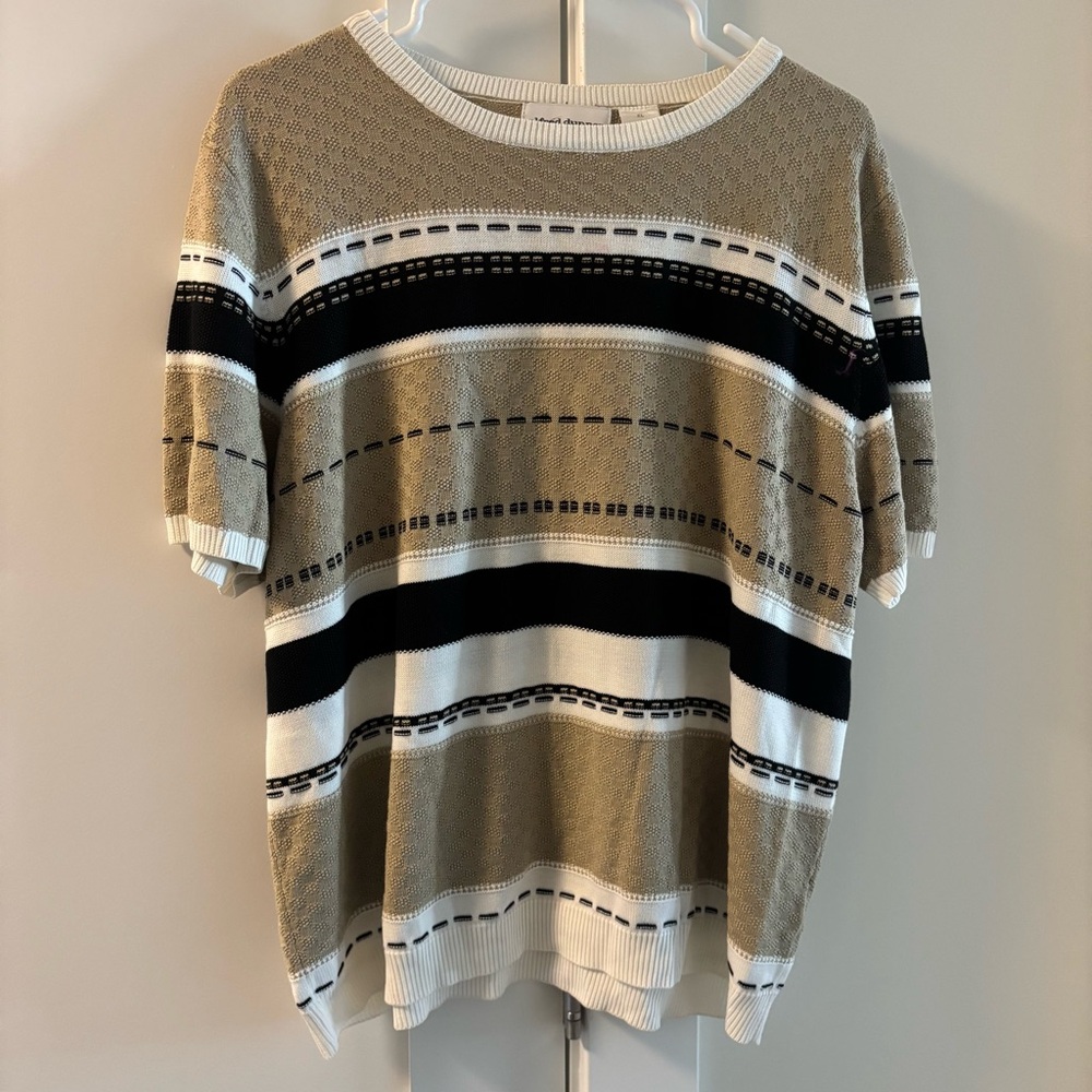 Alfred Dunner Neutral Knit Top